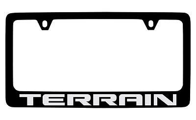 GMC Terrain Black Metal license Plate Frame Holder