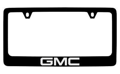 GMC Logo Black Metal license Plate Frame Holder