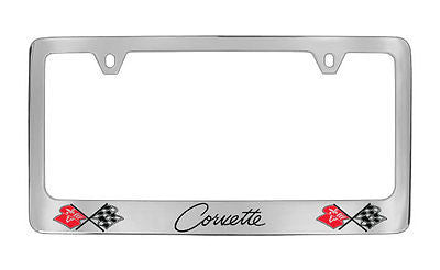 Chevrolet Corvette C2 Chrome Metal license Plate Frame Holder