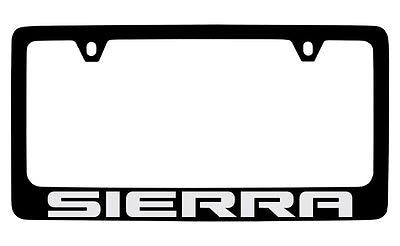 GMC Sierra Black Metal license Plate Frame Holder