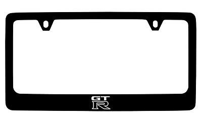Nissan Gtr Black Metal license Plate Frame Holder