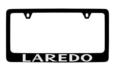 Jeep Laredo Black Metal license Plate Frame Holder