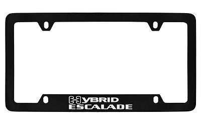 Cadillac Escalade Hybrid Black Metal license Plate Frame Holder