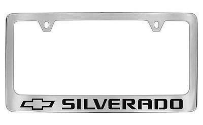 Chevrolet Silverado Chrome Metal license Plate Frame Holder