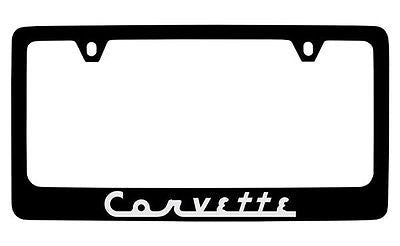 Chevrolet Corvette C1 Black Metal license Plate Frame Holder