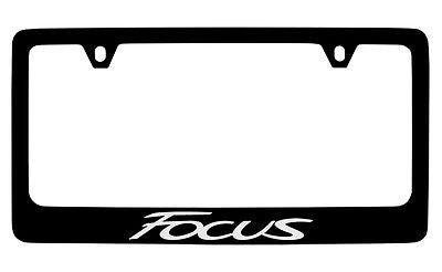 Ford Focus Black Metal license Plate Frame Holder