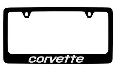 Chevrolet Corvette C3 Black Metal license Plate Frame Holder
