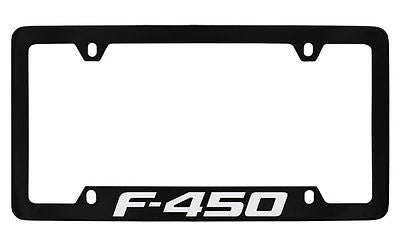 Ford F-450 Black Metal license Plate Frame Holder