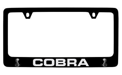 Ford Cobra Mustang Black Metal license Plate Frame Holder
