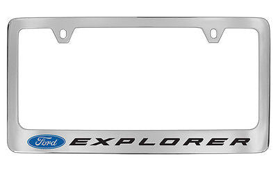 Ford Explorer Chrome Metal license Plate Frame Holder