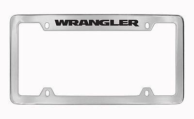 Jeep Wrangler Chrome Metal license Plate Frame Holder