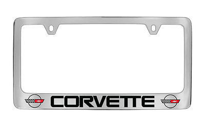 Chevrolet Corvette C4 Chrome Metal license Plate Frame Holder