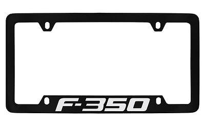 Ford F-350 Black Metal license Plate Frame Holder