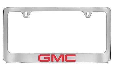 GMC Logo Chrome Metal license Plate Frame Holder