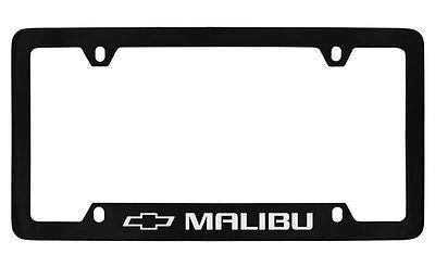 Chevrolet Malibu Black Metal license Plate Frame Holder