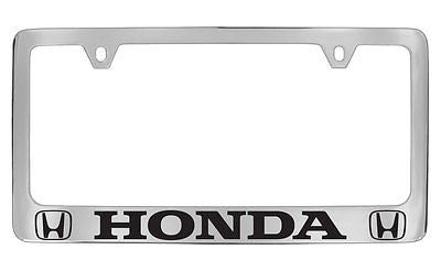 Honda Logo Chrome Metal license Plate Frame Holder