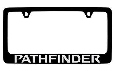 Nissan Pathfinder Black Metal license Plate Frame Holder