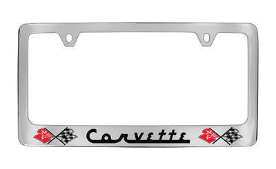 Chevrolet Corvette C1 Chrome Metal license Plate Frame Holder