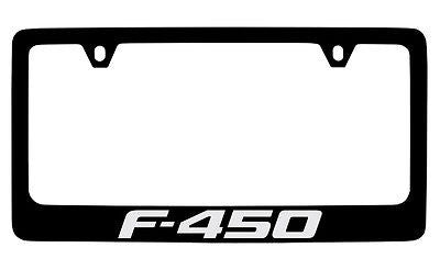 Ford F-450 Black Metal license Plate Frame Holder