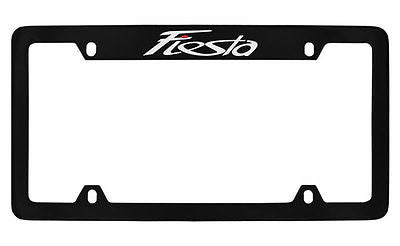 Ford Fiesta Black Metal license Plate Frame Holder