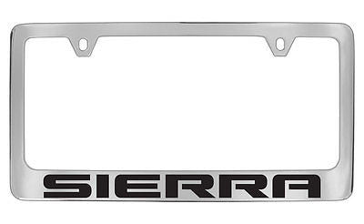 GMC Sierra Chrome Metal license Plate Frame Holder