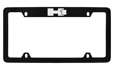 Hummer H1 Black Metal license Plate Frame Holder
