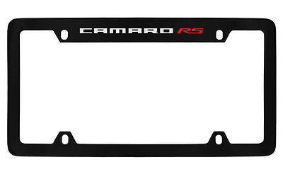 Chevrolet Camaro Black Metal license Plate Frame Holder
