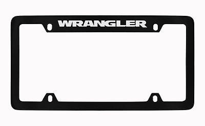 Jeep Wrangler Black Metal license Plate Frame Holder
