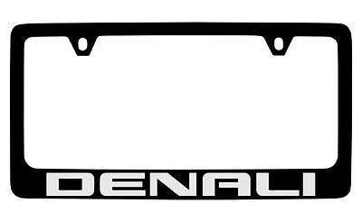 GMC Denali Black Metal license Plate Frame Holder