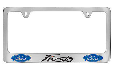Ford Fiesta Chrome Metal license Plate Frame Holder