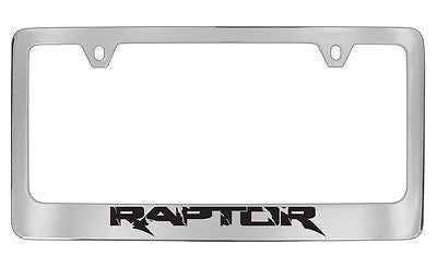 Ford Raptor Chrome Metal license Plate Frame Holder