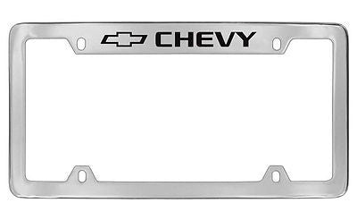 Chevrolet Logo Chrome Metal license Plate Frame Holder