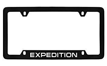 Ford Expedition Black Metal license Plate Frame Holder 4 Hole