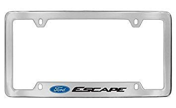 Ford Escape Chrome Metal license Plate Frame Holder 4 Hole