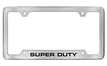 Ford Super Duty Chrome Metal license Plate Frame Holder 4 Hole