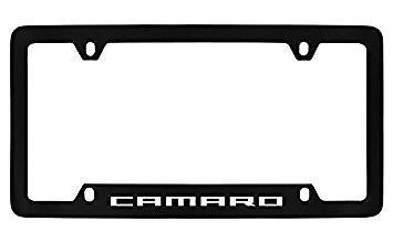 Chevrolet Camaro Black Metal license Plate Frame Holder 4 Hole
