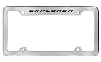 Ford Explorer Chrome Metal license Plate Frame Holder 4 Hole