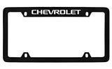 Chevrolet Logo Black Metal license Plate Frame Holder 4 Hole