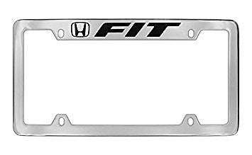 Honda Fit Chrome Metal license Plate Frame Holder 4 Hole