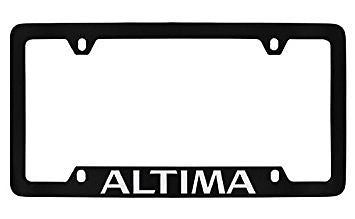 Nissan Altima Black Metal license Plate Frame Holder 4 Hole