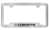 Chevrolet Corvette C4 Chrome Metal license Plate Frame Holder 4 Hole