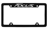 Ford Focus Black Metal license Plate Frame Holder 4 Hole