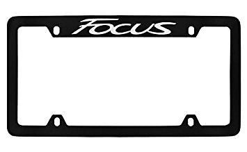 Ford Focus Black Metal license Plate Frame Holder 4 Hole
