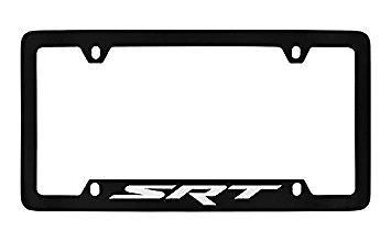 Dodge SRT Black Metal license Plate Frame Holder 4 Hole