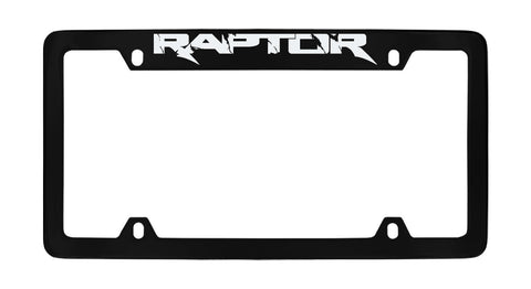 Ford Raptor Black Metal license Plate Frame Holder 4 Hole