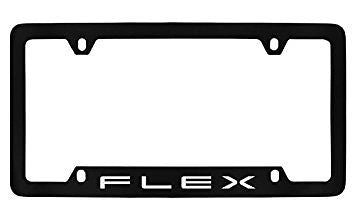 Ford Flex Black Metal license Plate Frame Holder 4 Hole