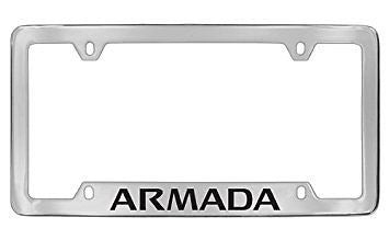 Nissan Armada Chrome Metal license Plate Frame Holder 4 Hole