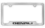 GMC Denali Chrome Metal license Plate Frame Holder 4 Hole