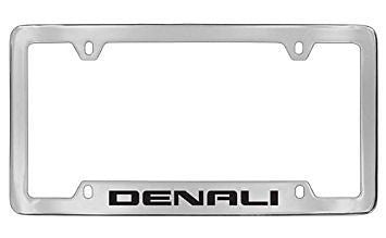 GMC Denali Chrome Metal license Plate Frame Holder 4 Hole