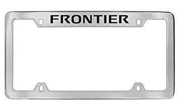 Nissan Frontier Chrome Metal license Plate Frame Holder 4 Hole